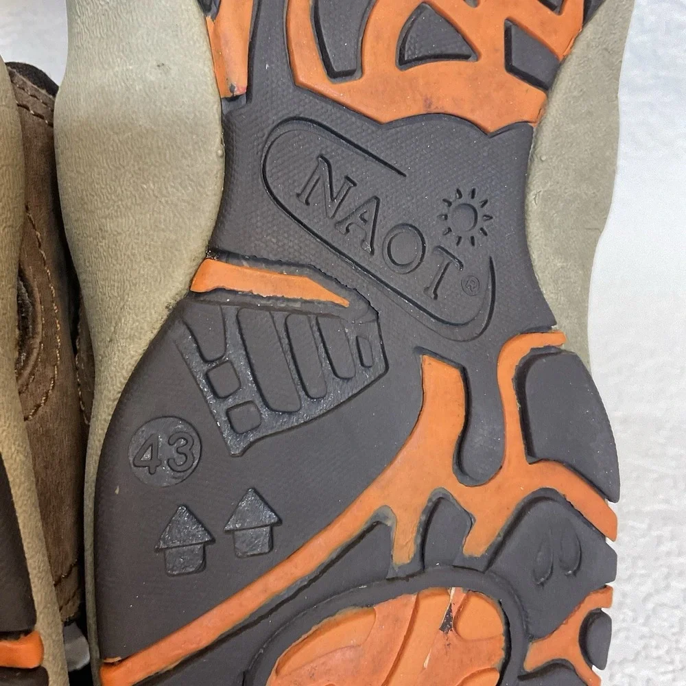 Naot Lappland Sandals Mens 43/10 Brown Slingback Strap‎ Comfort Shoe Gorpcore